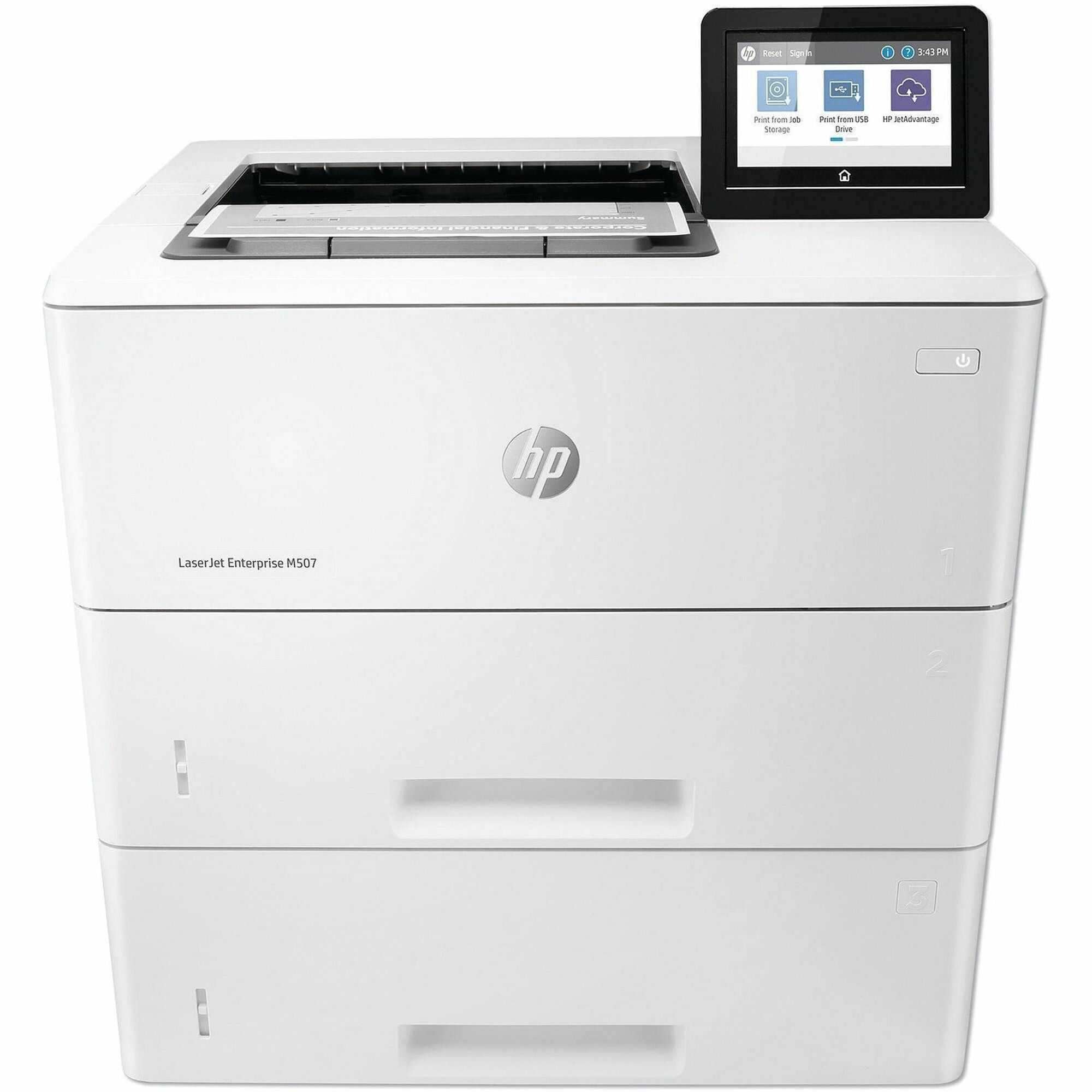 HP LaserJet Enterprise M507 M507x Desktop Laser Printer - Monochrome