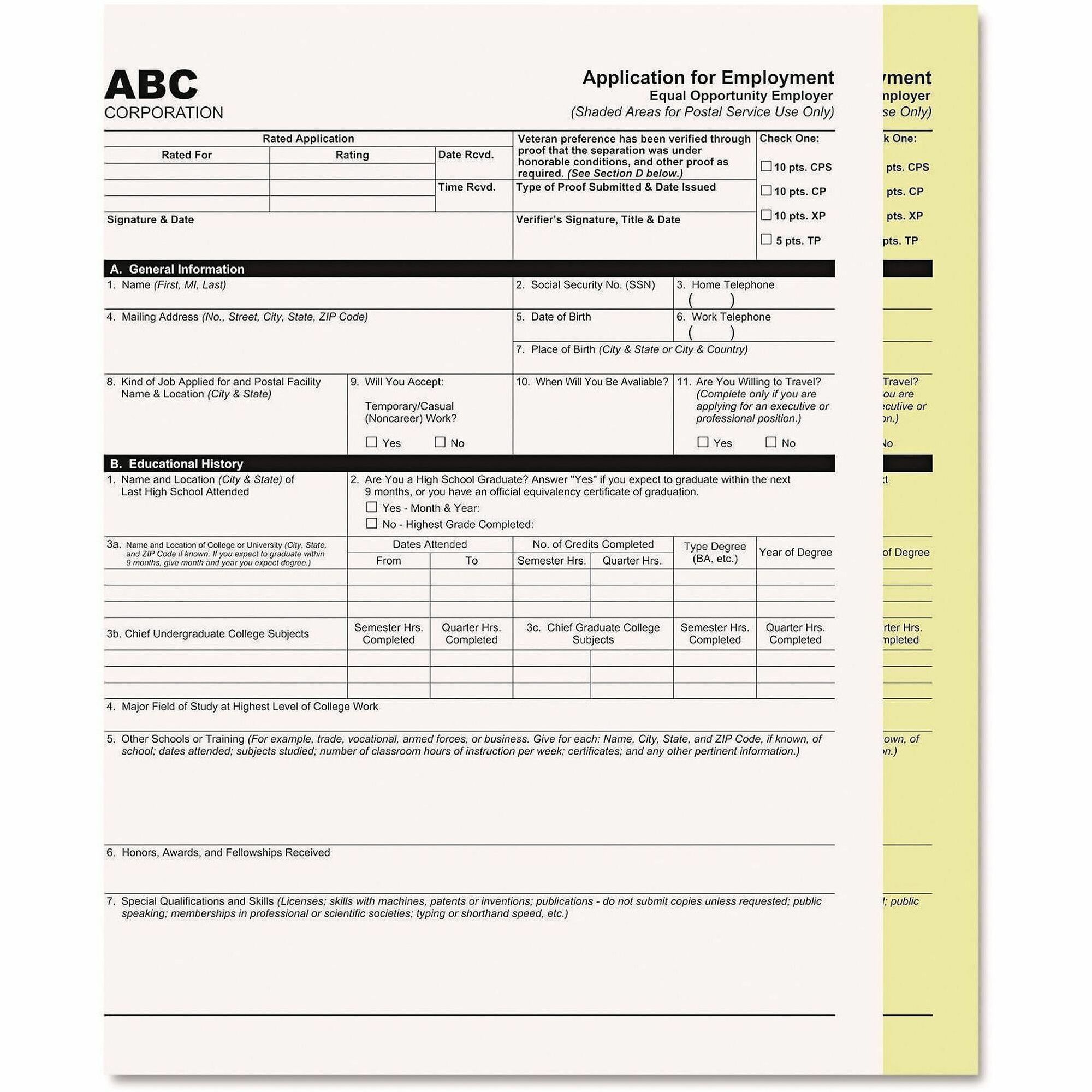 ICONEX Carbonless Paper