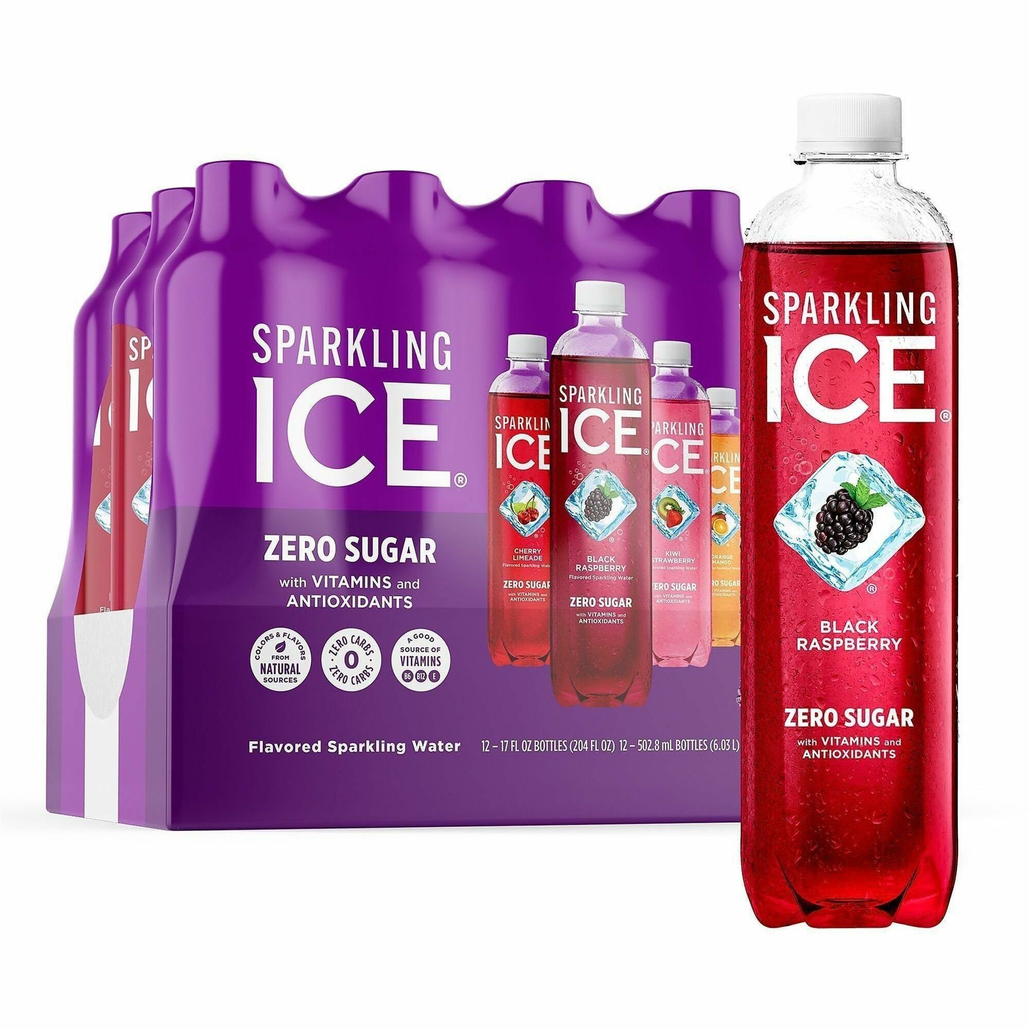 Talking Rain Sparkling ICE Purple-Variety Flavor Sparkling Water