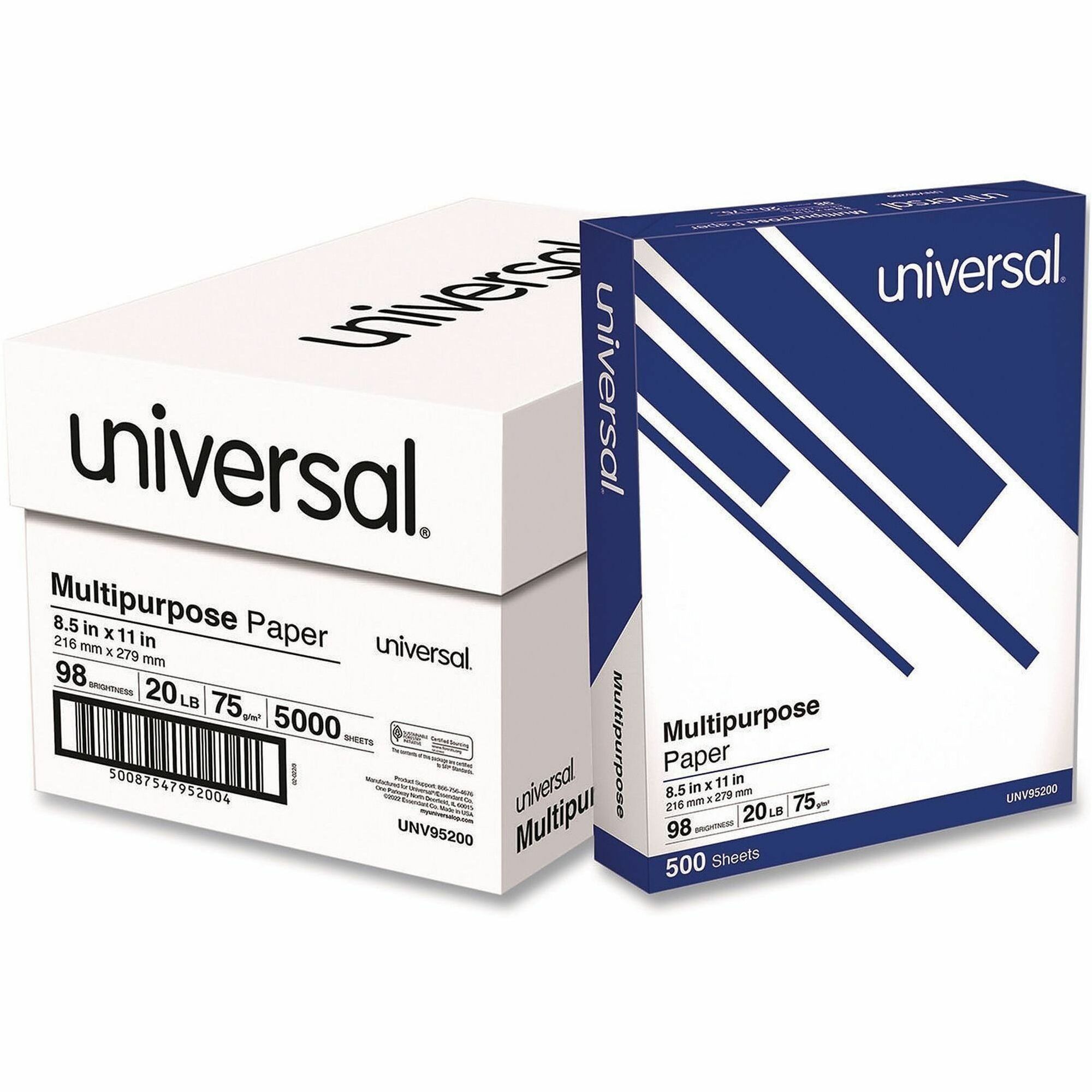 Universal Deluxe Multipurpose Paper - White - 40 / Pallet