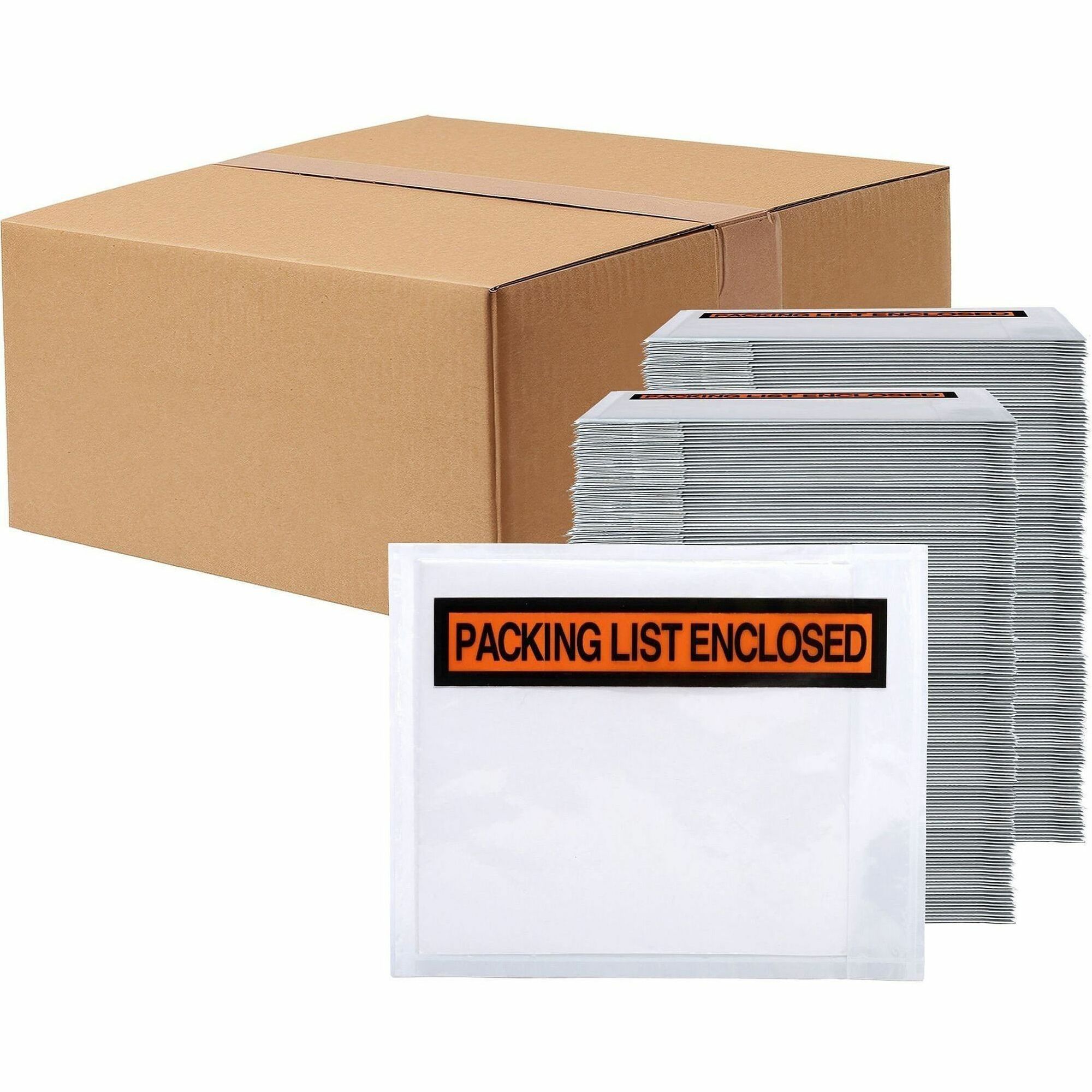 Lindenmeyr Explorer Packing List Envelopes - Packing List - 5 1/2" Width x 7" Length - Clear - Resin - 1000 / Carton