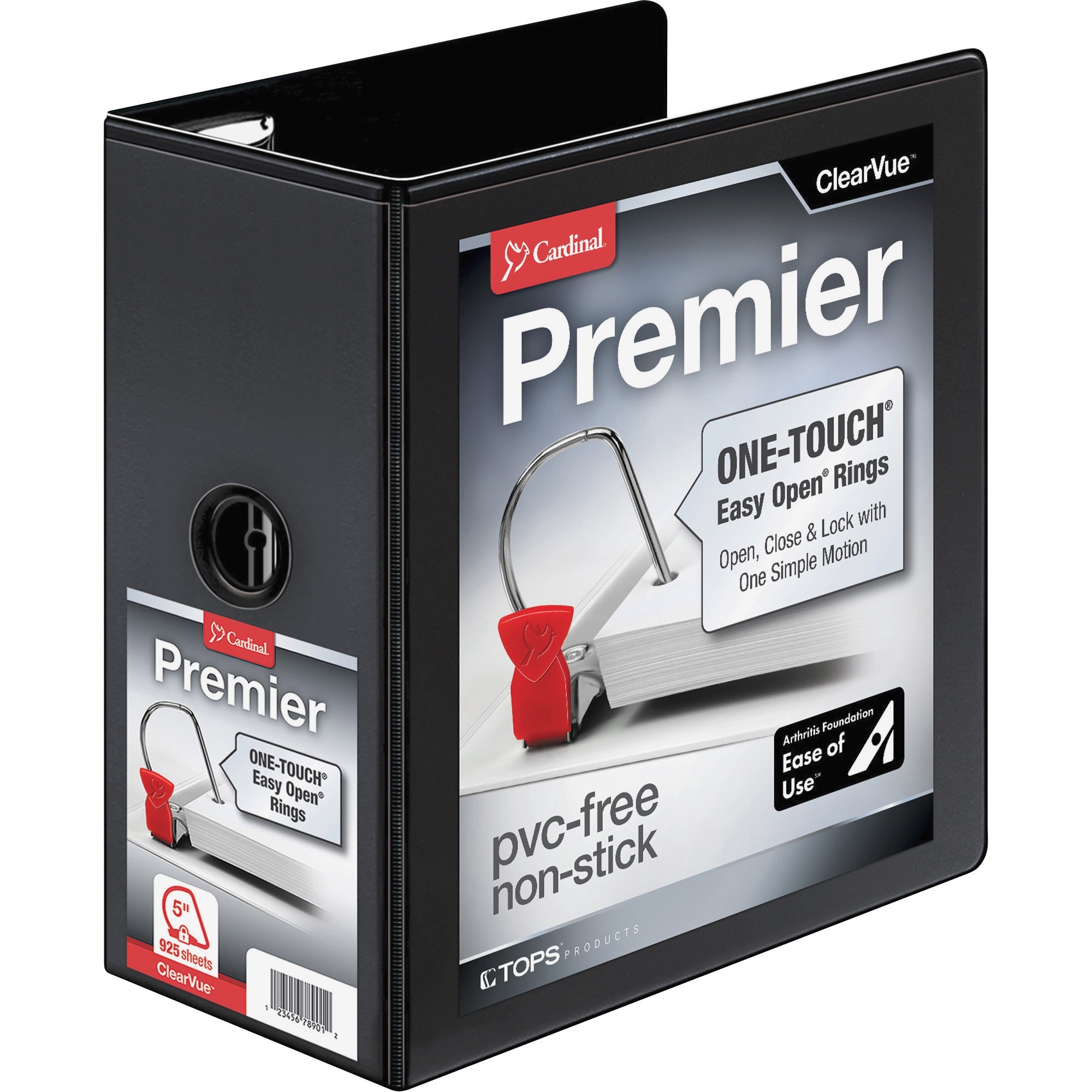 Cardinal&reg; Premier ONE-TOUCH&reg; Easy Open&reg; Locking Slant-D&reg; Rings Binder