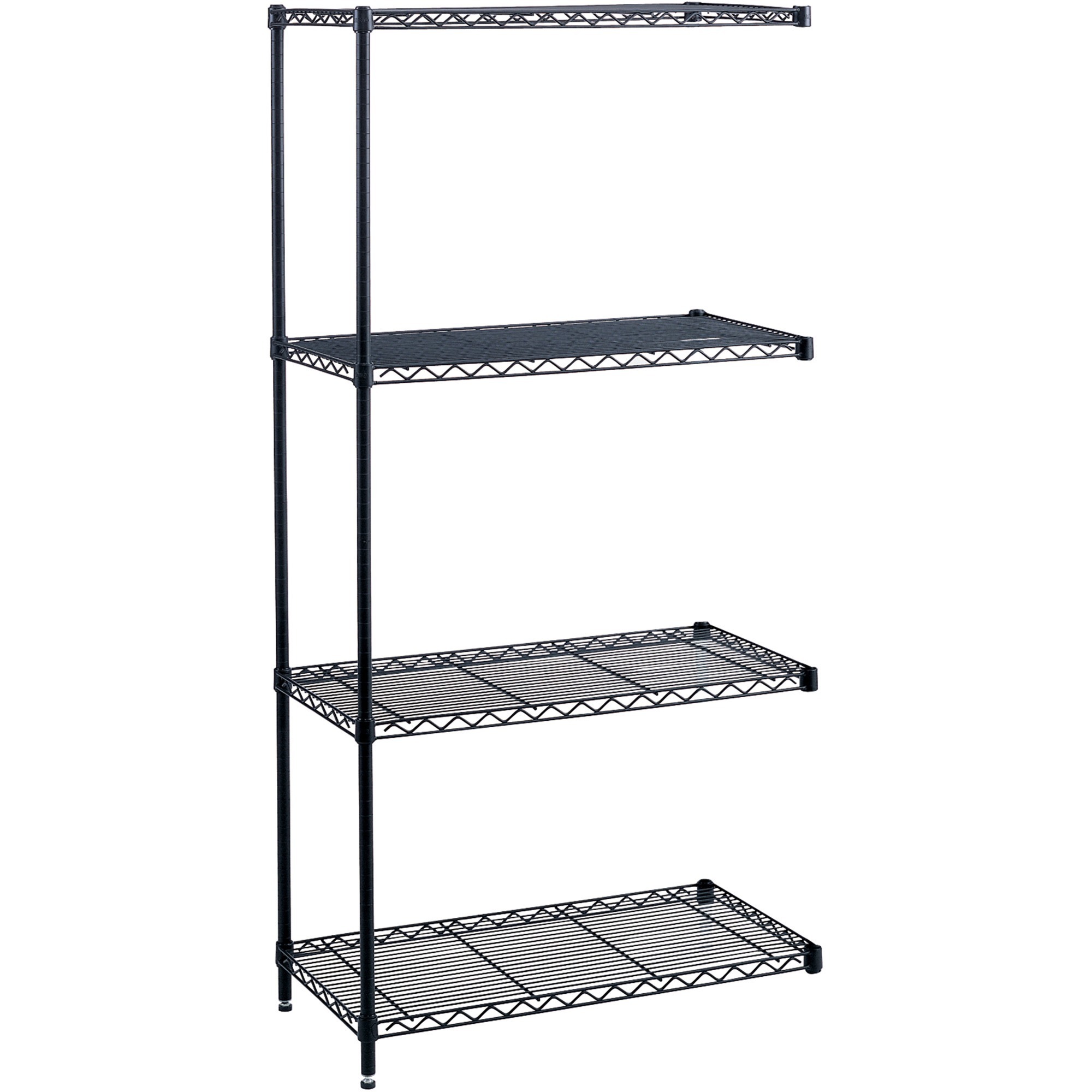 Safco Industrial Wire Shelving AddOn Unit 36" x 18" x 72" 4 x Shelf(ves) Leveling Glide