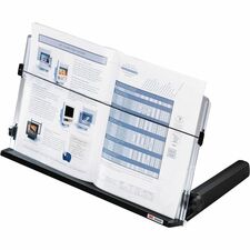 3M In-Line Document Holder - 4" Height x 18" Width - Black, Clear