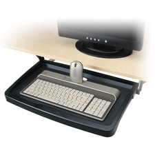 Kensington Standard Under Desk Keyboard Drawer - 2.3" Height x 20.8" Width x 13.3" Depth - Platinum - 1