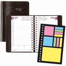 Brownline BLICB634WNBLK Appointment Book