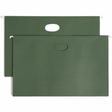 Smead Legal Recycled Hanging Folder - 8 1/2" x 14" - 3 1/2" Expansion - Standard Green - 30% Recycled - 10 / Box