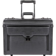 bugatti Carrying Case for 17" Notebook - Black - Koskin Body - 15" (381 mm) Height x 19" (482.60 mm) Width x 9" (228.60 mm) Depth - 1 Each