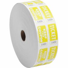 Sparco Roll Tickets - Yellow - 2000/Roll