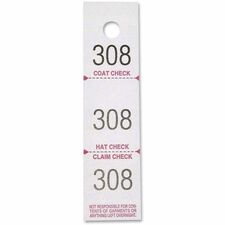 Sparco 3-Part Coat Check Ticket