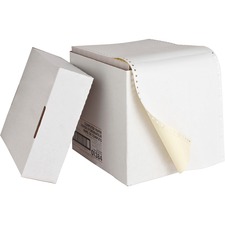 Sparco Dot Matrix Continuous Paper - White - Letter - 8 1/2" x 11" - 15 lb Basis Weight - 185 / Carton