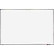 Quartet Whiteboard - 48" (4 ft) Width x 72" (6 ft) Height - White Melamine Surface - Silver Aluminum Frame - Horizontal - 1 Each