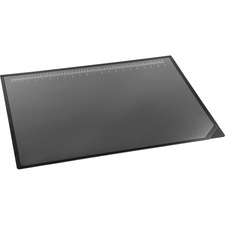 Artistic Desk Pads - Rectangle - 31" (787.40 mm) Width x 20" (508 mm) Depth - Rubber, Plastic - Black