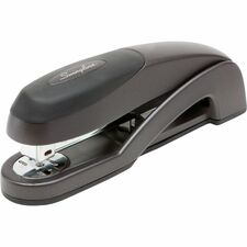 Swingline Optima Desk Stapler - 25 of 20lb Paper Sheets Capacity - 210 Staple Capacity - Full Strip - 1/4" Staple Size - 1 Each - Graphite Black