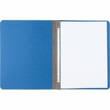 ACCO Presstex Letter Recycled Report Cover - 3" Folder Capacity - 8 1/2" x 11" - Light Blue - 30% Recycled - 1 Each