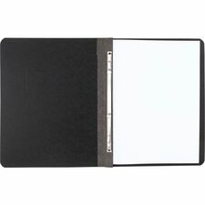 ACCO Letter Recycled Report Cover - 3" Folder Capacity - 8 1/2" x 11" - Black - 30% Recycled - 1 Each