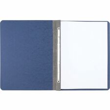 ACCO Letter Recycled Report Cover - 3" Folder Capacity - 8 1/2" x 11" - Dark Blue - 30% Recycled - 1 Each