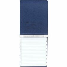 ACCO PRESSTEX Unburst Sheet Covers - 6" Binder Capacity - 9 1/2" x 11" Sheet Size - Dark Blue - Recycled - Retractable Filing Hooks, Hanging System, Moisture Resistant, Water Resistant - 1 Each