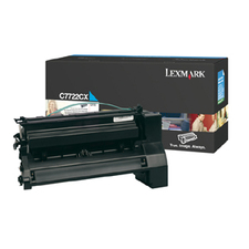 Lexmark C7722CX Original Laser Toner Cartridge - 1 Each - Cyan