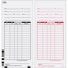 Lathem LTHE7 Time Card