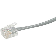 C2G Modular Cable - RJ-11 Male - RJ-11 Male - 4.27m - Silver