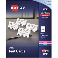 Avery Tent Card