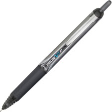 Pilot Precise V7 RT Fine Premium Retractable Rolling Ball Pens - Fine Pen Point - 0.7 mm Pen Point Size - Refillable - Retractable - Black Water Based Ink - Black Barrel - 1 Dozen