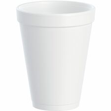 Dart 12 oz Insulated Foam Cups - 25 / Bag - 40 / Carton - White - Foam - Coffee, Soft Drink, Hot Cider, Hot Chocolate, Juice, Cappuccino, Tea, Cold Drink