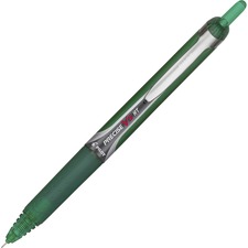Pilot Precise V5RT Rolling Ball Pen - Pen Point Style: Needle - Pen Point Size: 0.5mm - Ink Color: Green - Barrel Color: Green - 1 Each