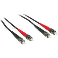 C2G-1m ST-ST 62.5/125 OM1 Duplex Multimode PVC Fiber Optic Cable - Black