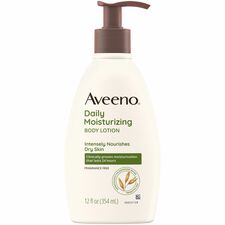 Aveeno® Daily Moisturizing Lotion - Lotion - 12 oz (340.2 g) - Non-fragrance - For Dry, Sensitive Skin - Non-greasy, Non-comedogenic, Hypoallergenic, Absorbs Quickly - 1 Each