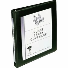 Avery® Heavy-Duty Framed View 3-Ring Binder - 1/2" Binder Capacity - Letter - 8 1/2" x 11" Sheet Size - 135 Sheet Capacity - 3 x Slant Ring Fastener(s) - 2 Pocket(s) - Vinyl - Recycled - Pocket, Heavy Duty, Business Card Holder, Gap-free Ring - 1 Each