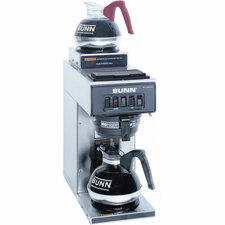 BUNN VP-17-2 Pourover Brewer - 14.80 L - Black - Stainless Steel Body