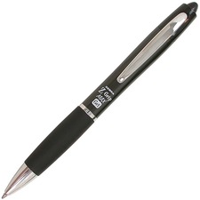 Zebra Pen Z-Grip MAX Gel Retractable Pens - Medium Pen Point - 0.7 mm Pen Point Size - Retractable - Black Gel-based Ink - Black Barrel - 1 Each