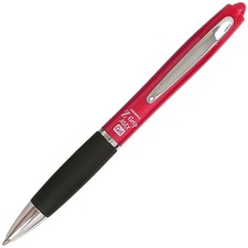 Zebra Pen Z-Grip MAX Gel Retractable Pens - Medium Pen Point - 0.7 mm Pen Point Size - Retractable - Red Gel-based Ink - Red Barrel - 1 Each