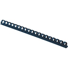 Fellowes Plastic Binding Combs - Navy, 3/8" Diameter - 0.4" Height x 10.8" Width x 0.4" Depth - 0.4" Maximum Capacity - 55 x Sheet Capacity - For Letter 8 1/2" x 11" Sheet - Navy - Plastic - 100 / Pack