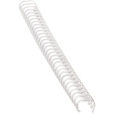 Fellowes Wire Binding Combs, 1/4" , 35 Sheets, White - 0.3" Height x 11" Width x 0.3" Depth - 0.3" Maximum Capacity - 35 x Sheet Capacity - White - 25 / Box