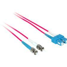 C2G-3m SC-ST 9/125 OS1 Duplex Singlemode PVC Fiber Optic Cable - Red