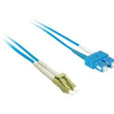 C2G-1m LC-SC 9/125 OS1 Duplex Singlemode PVC Fiber Optic Cable - Blue