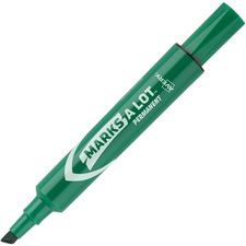 Avery Markers, Permanent Ink, 3/16&quot;Chisel Point, 1 DZ, Green