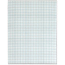 TOPS Quad Ruling Cross Section Pad - Letter - 50 Sheets - Glue - Both Side Ruling Surface - 20 lb Basis Weight - Letter - 8 1/2" x 11" - 0.22" x 11" x 8.5" - White Paper - Printed, Dual Sided, Smear Resistant, Bond Paper, Acid-free, Sturdy Back, Sturdy Cover - 1 / Pad