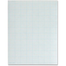 TOPS Quad Ruling Cross Section Pad - Letter - 50 Sheets - Glue - Both Side Ruling Surface - 20 lb Basis Weight - Letter - 8 1/2" x 11" Sheet Size - 0.22" Height x 11" Width x 8.5" Length - White Paper - Printed, Dual Sided, Smear Resistant, Bond Paper, Acid-free, Sturdy Back, Sturdy Cover - 1 Pad