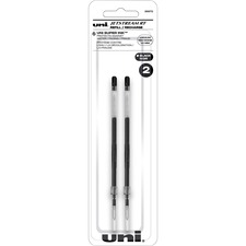 uniÂ® Jetstream RT Ballpoint Pen Refills - 1 mm, Medium Point - Black Ink - Super Ink, Water Resistant Ink, Fade Resistant, Fraud Resistant - 2 / Pack