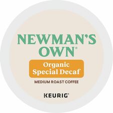Newman's Own® Organics K-Cup Special Decaf Coffee - Compatible with Keurig Brewer - Medium - 24 / Box