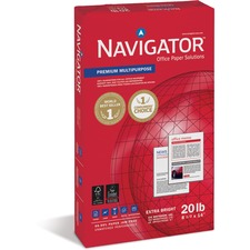 Navigator Premium Multipurpose Trusted Performance Paper - Extra Opacity - White - 97 Brightness - Legal - 8 1/2" x 14" - 20 lb Basis Weight - 10 / Carton - White