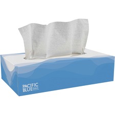 Pacific Blue Select Facial Tissue by GP Pro - Flat Box - 2 Ply - 8.33" x 8" - White - Paper - 100 Per Box - 100 / Box