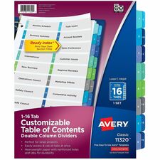 Avery AVE11320 Index Divider