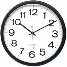 UNIVERSAL 13.5&quot; INDOOR/OUTDOOR  CLOCK BLACK