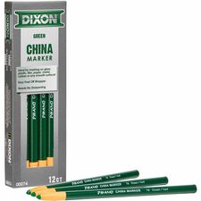 Dixon Phano Nontoxic China Markers - Green Lead - 1 Dozen