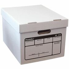 Esselte Unibox Transfer Files - External Dimensions: 12" Width x 15" Depth x 10"Height - Media Size Supported: Letter, Legal - White - For File - 1 / Each